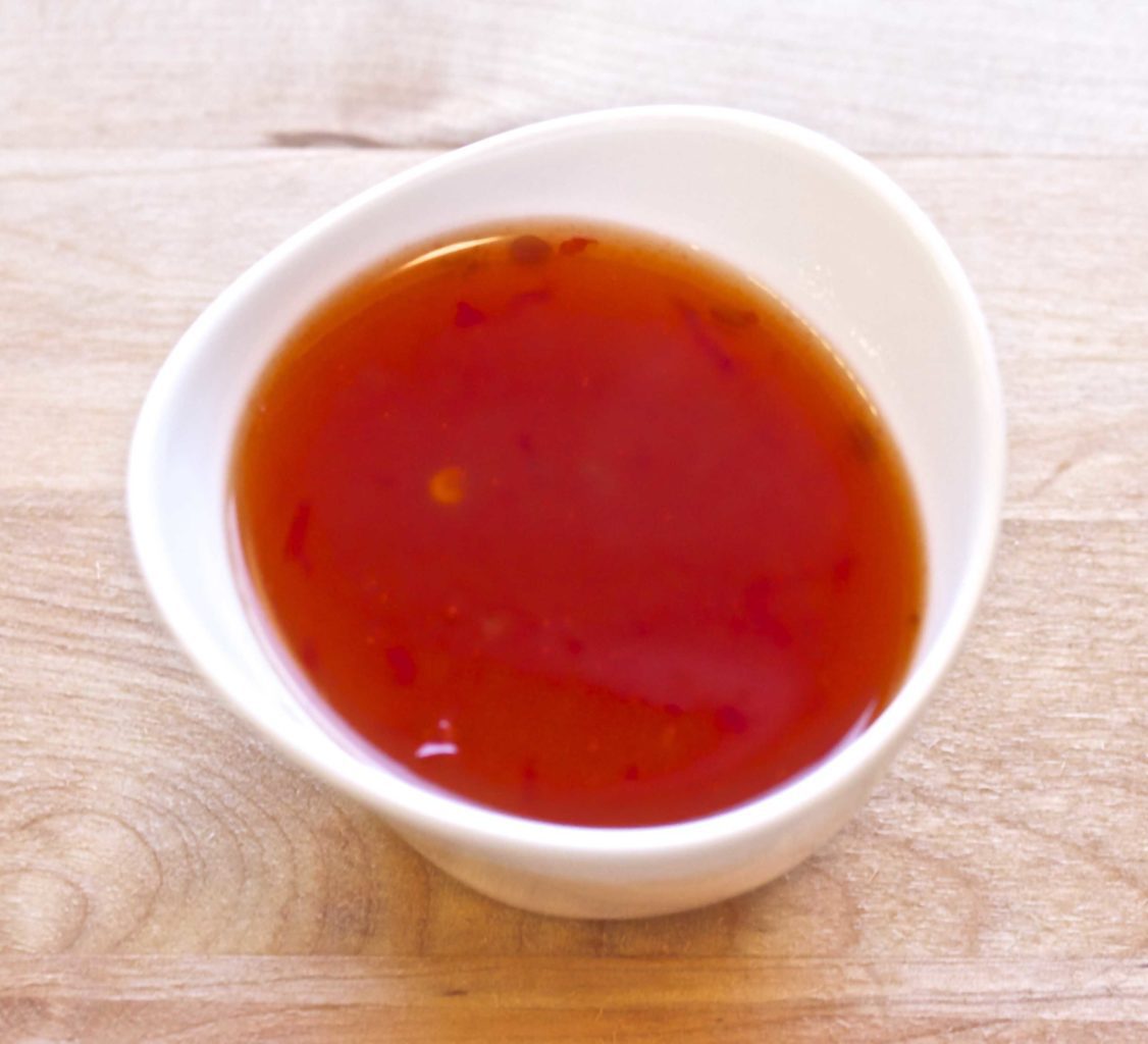 Hjemmelaget sweet chili saus Hjemmelaget sweet chili saus